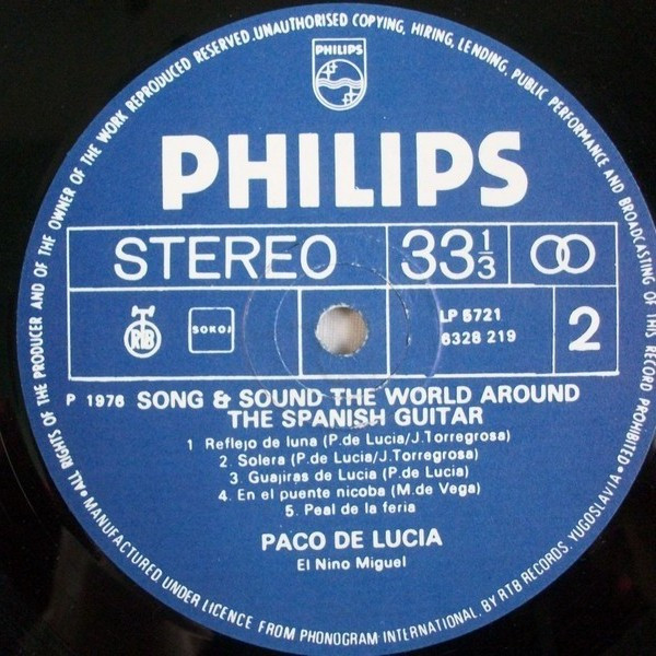 Paco De LucÃ­a - The Spanish Guitar (LP, Comp, RP)