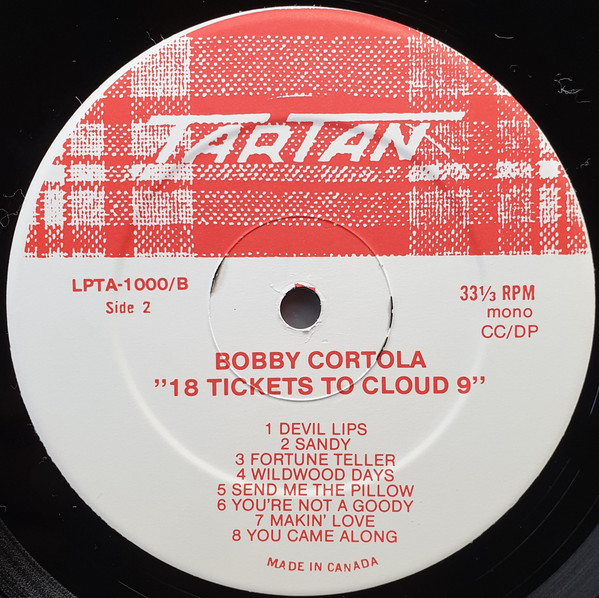 Bobby Curtola - 16 Tickets To Cloud Nine (LP, Album, Comp)