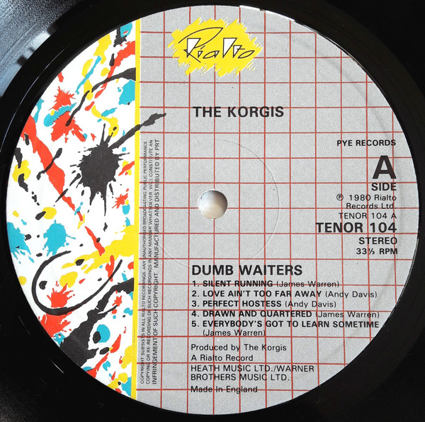 The Korgis - Dumb Waiters (LP, Album)