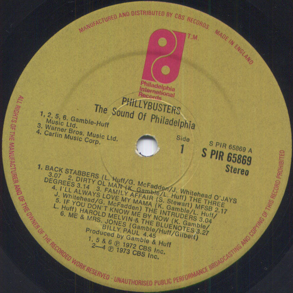 Various - Phillybusters - The Sound Of Philadelphia (LP, Comp)
