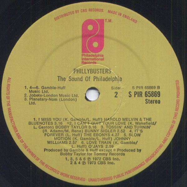 Various - Phillybusters - The Sound Of Philadelphia (LP, Comp)
