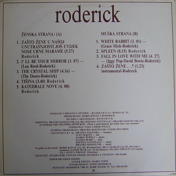 Roderick (2) - Roderick (LP, Album)