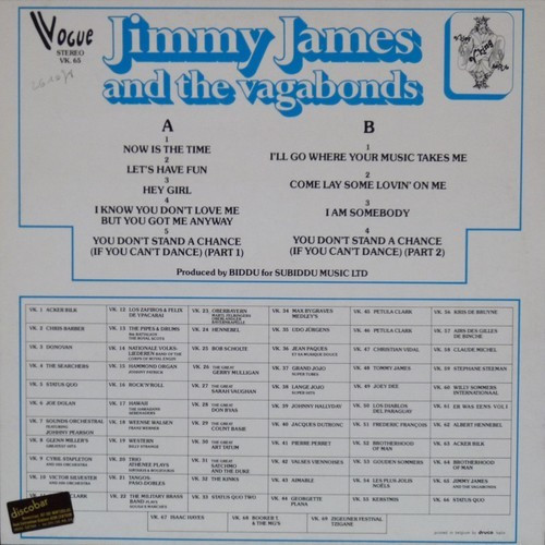 Jimmy James & The Vagabonds - Now Is The Time (LP, Comp)