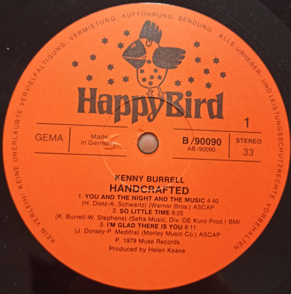 Kenny Burrell - Handcrafted (LP, Album, RE)