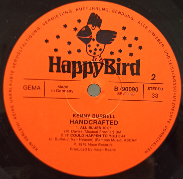 Kenny Burrell - Handcrafted (LP, Album, RE)
