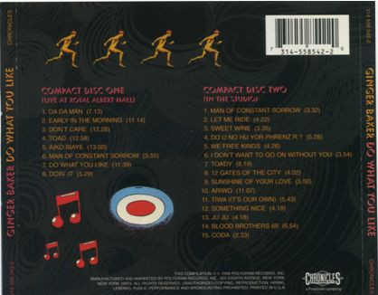 Ginger Baker - Do What You Like (2xCD, Comp, RM)