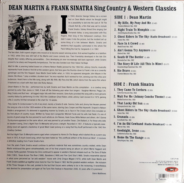 Dean Martin & Frank Sinatra - Sing Country & Western Classics (LP, Album, Comp)