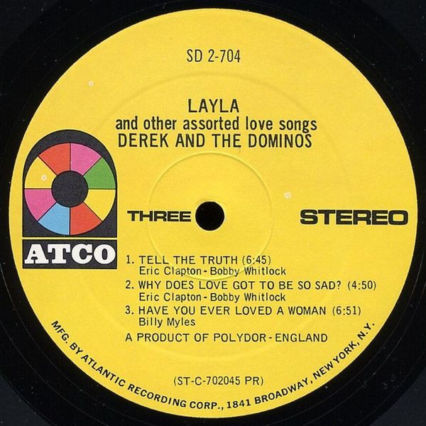 Derek And The Dominos* - Layla And Other Assorted Love Songs (2xLP, Album, PR )