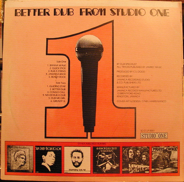 Dub Specialist - Better Dub From Studio One (LP, Album, RP)