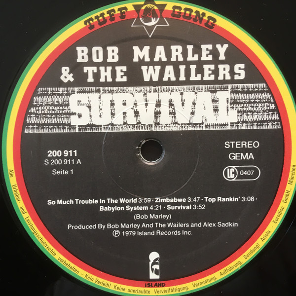 Bob Marley & The Wailers - Survival (LP, Album)