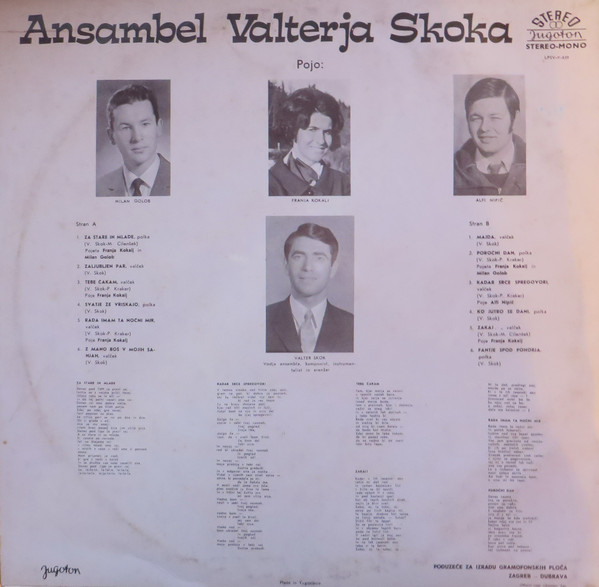 Ansambel Valterja Skoka - Za Stare In Mlade (LP, Album)
