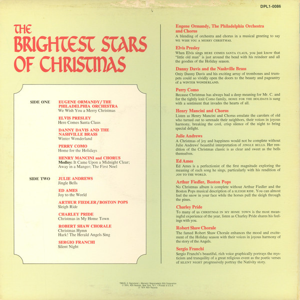 Various - The Brightest Stars Of Christmas (LP, Comp, Ind)