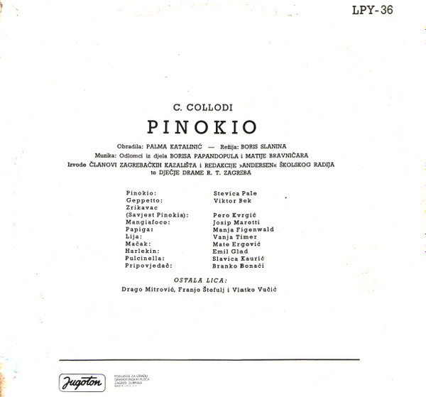 C. Collodi* - Pinokio (LP, Album, RE)