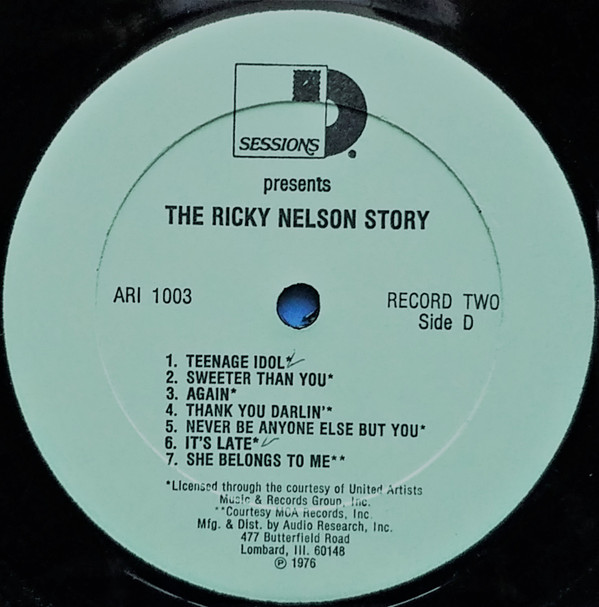 Ricky Nelson (2) - The Ricky Nelson Story (3xLP, Comp)