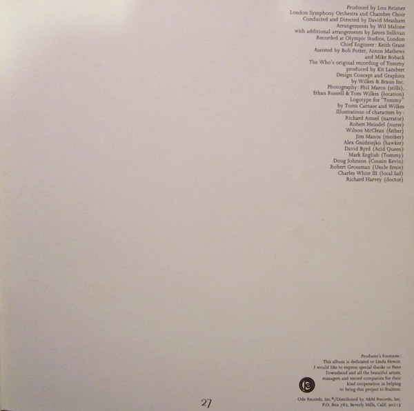 The London Symphony Orchestra* And Chambre Choir* - Tommy (2xLP, Album, Pit + Box)