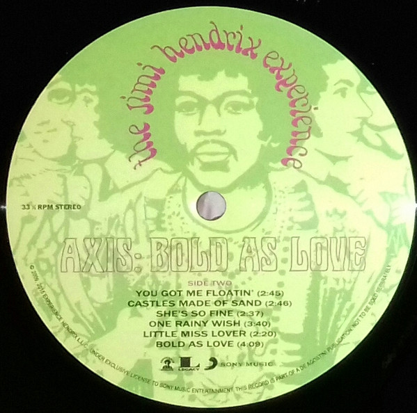 The Jimi Hendrix Experience - Axis: Bold As Love (LP, Album, RE, RM, Gat)