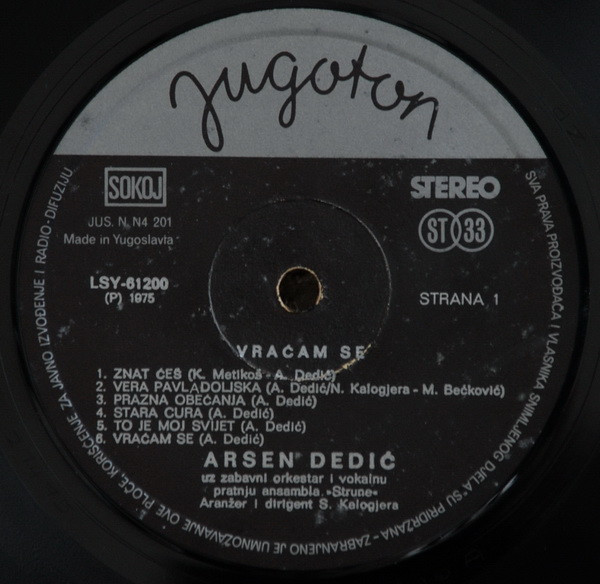 Arsen Dedić - Vraćam Se (LP, Album)