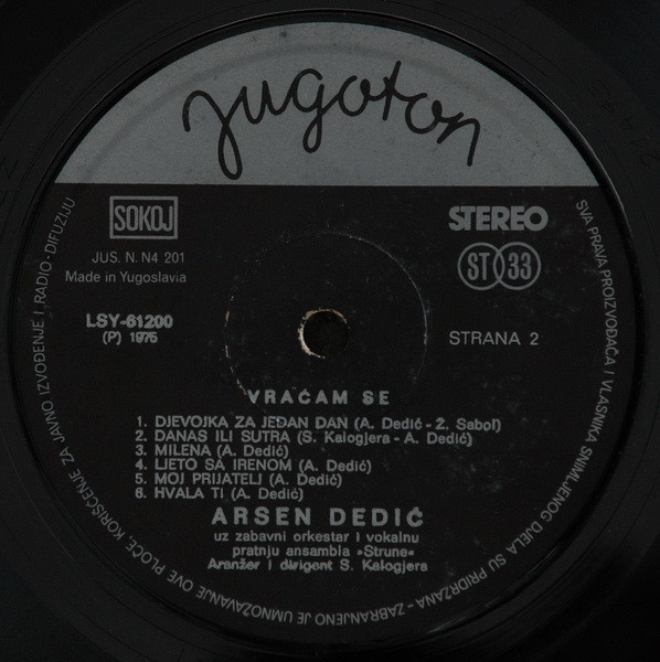 Arsen Dedić - Vraćam Se (LP, Album)