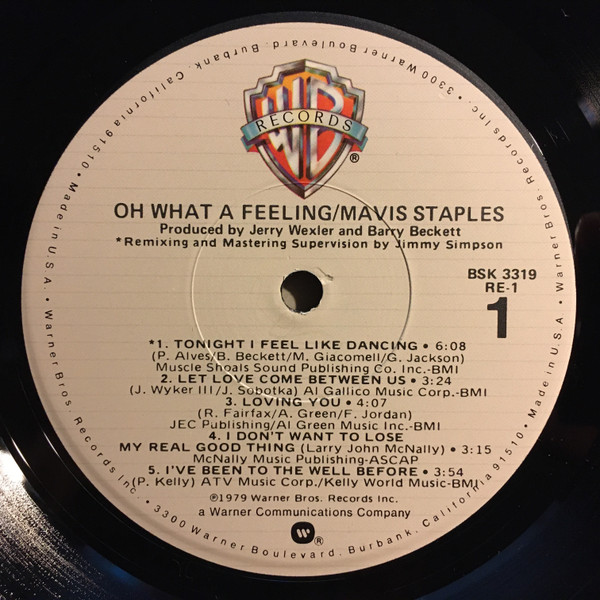 Mavis Staples - Oh What A Feeling (LP, Album, Los)