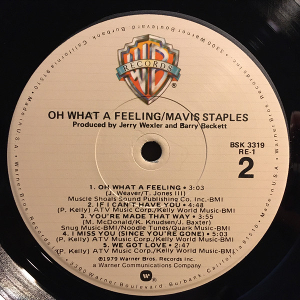 Mavis Staples - Oh What A Feeling (LP, Album, Los)