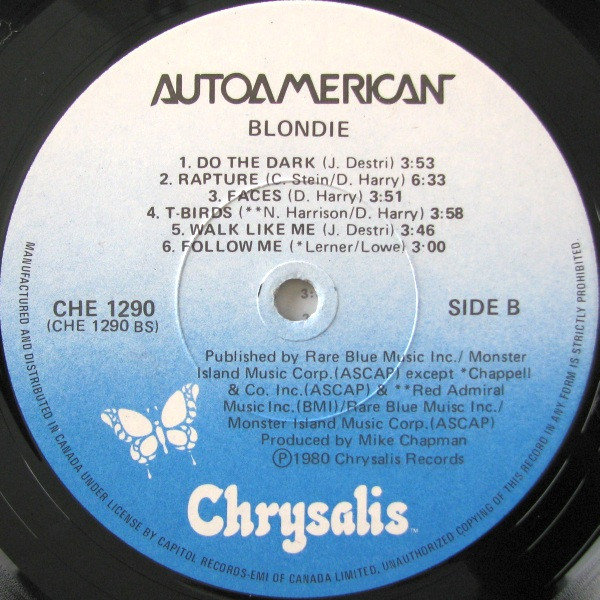 Blondie - Autoamerican (LP, Album)