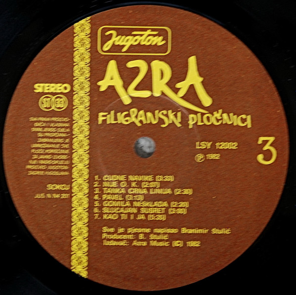 Azra (3) - Filigranski Pločnici (2xLP, Album)