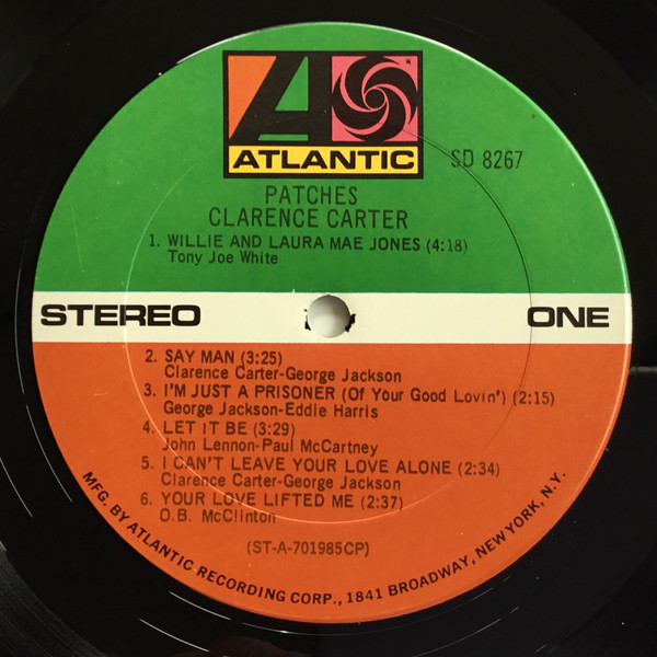 Clarence Carter - Patches (LP, Album, CP )