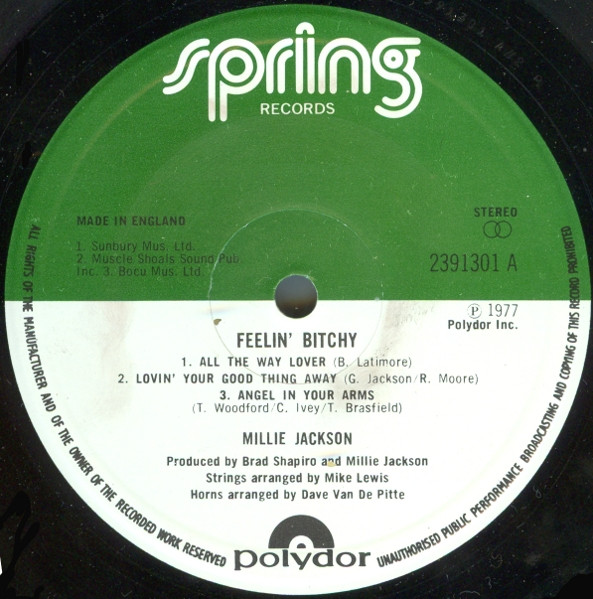 Millie Jackson - Feelin' Bitchy (LP, Album)