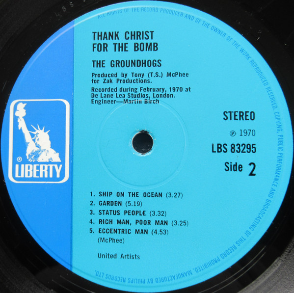 Groundhogs* - Thank Christ For The Bomb (LP, Album, Blu)