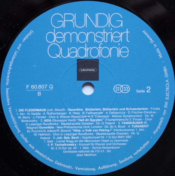 Various - Grundig Demonstriert Quadrofonie (LP, Comp, Quad)