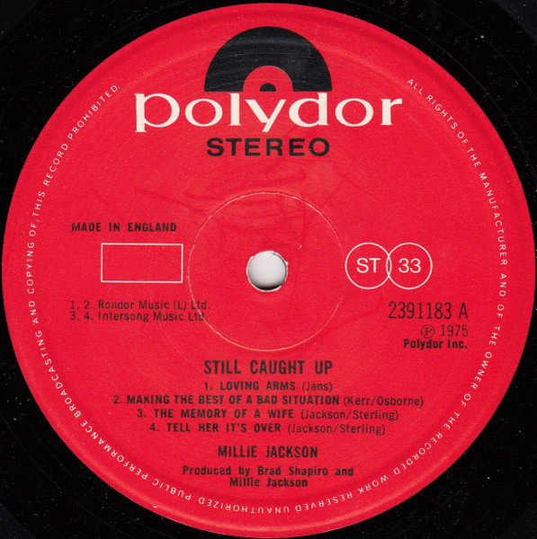 Millie Jackson - Still Caught Up (LP, Album)