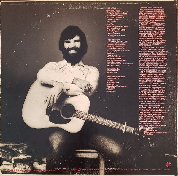 Larry Groce - Junkfood Junkie (LP, Album, Pit)