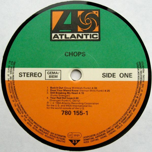Chops (2) - Chops (LP, Album)