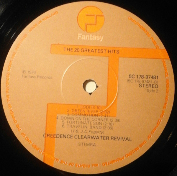 Creedence Clearwater Revival Featuring John Fogerty - Chronicle (The 20 Greatest Hits) (2xLP, Comp, Gat)