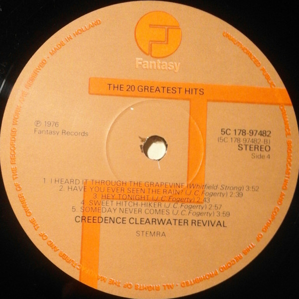 Creedence Clearwater Revival Featuring John Fogerty - Chronicle (The 20 Greatest Hits) (2xLP, Comp, Gat)