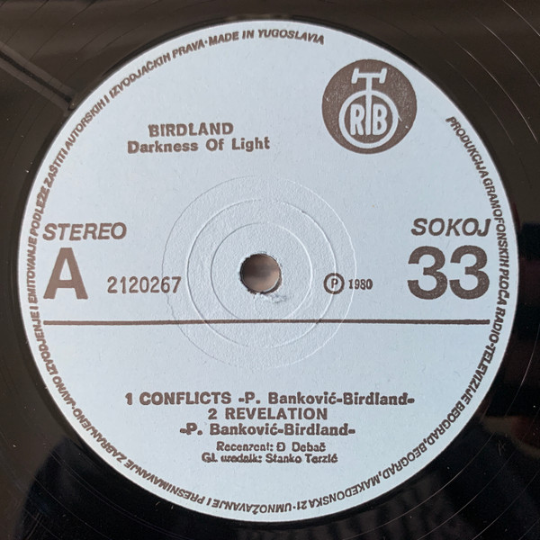 Birdland (3) - Darkness Of Light (LP, Album)