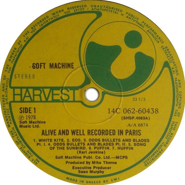 Soft Machine - Alive & Well - Recorded In Paris (LP, Album)
