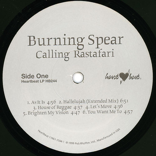 Burning Spear - Calling Rastafari (LP, Album)