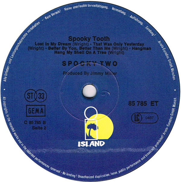 Spooky Tooth - Spooky Two (LP, Album, RE)