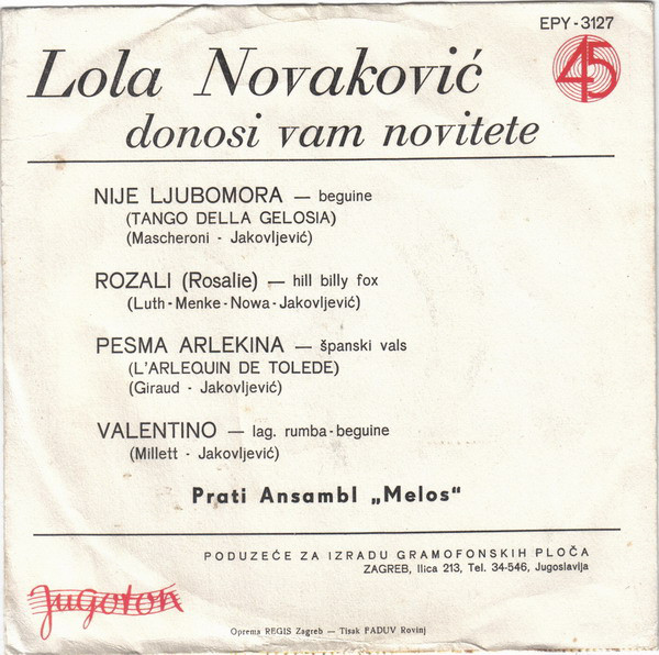 Lola Novaković - Nije Ljubomora (7