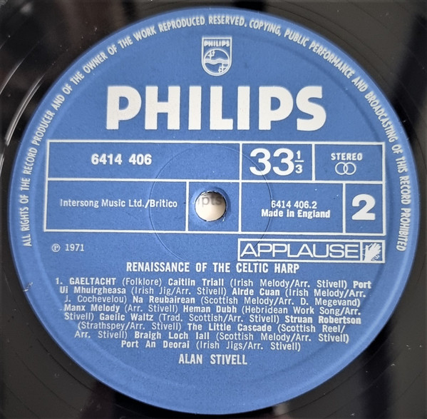 Alan Stivell - Renaissance Of The Celtic Harp (LP, Album)