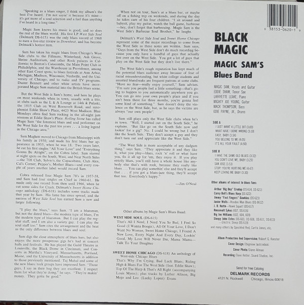 Magic Sam Blues Band - Black Magic (LP, Album)