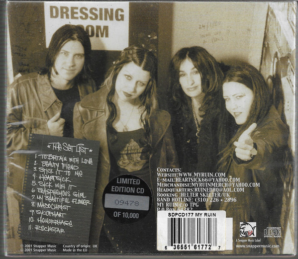 My Ruin - To Britain With Love...And Bruises (Limited Tour Edition) (CD, Album, Ltd)