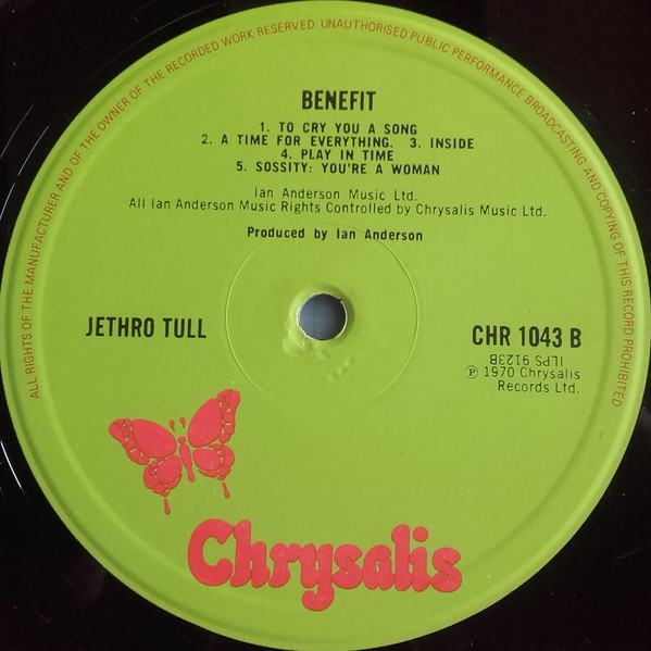 Jethro Tull - Benefit (LP, Album, RE, Gre)