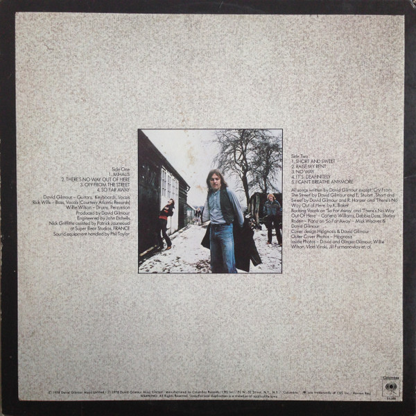 David Gilmour - David Gilmour (LP, Album)