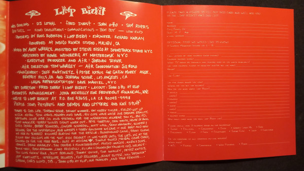 Limp Bizkit - Three Dollar Bill, Yall$ (CD, Album, RP)