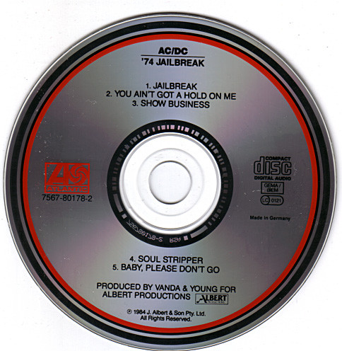 AC/DC - '74 Jailbreak (CD, Album, Comp, RE)