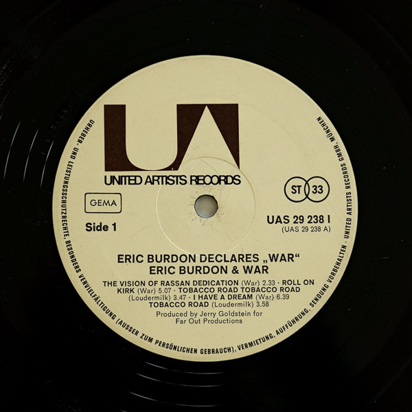 Eric Burdon & War - Eric Burdon Declares 