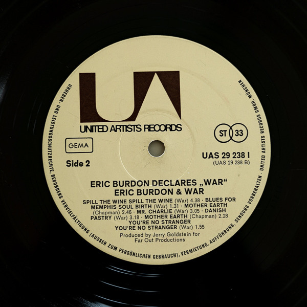Eric Burdon & War - Eric Burdon Declares 