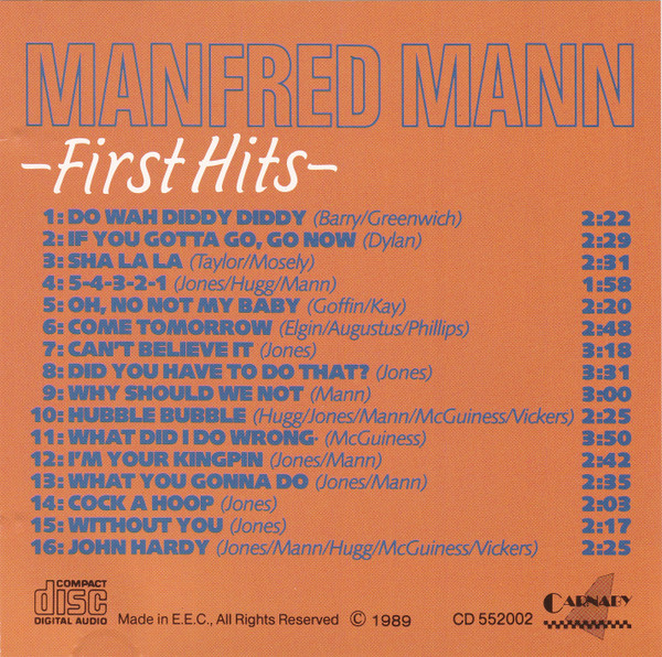 Manfred Mann - First Hits (CD, Comp, RE)
